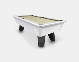 Cry Wolf - Cry Wolf Slate Bed Pool Table 7FT, Gloss White - GRANDEUR Table Sports
