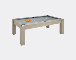 DPT Pool Tables - DPT Pool Tables Avant Garde 2.0 Pool Dining Table 7FT, Grey Oak - GRANDEUR Table Sports