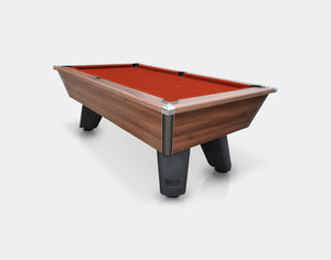 Cry Wolf Slate Bed Pool Table 6FT, Dark Walnut