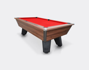 Cry Wolf Slate Bed Pool Table 6FT, Dark Walnut