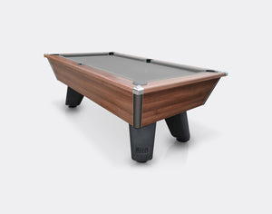 Cry Wolf Slate Bed Pool Table 6FT, Dark Walnut