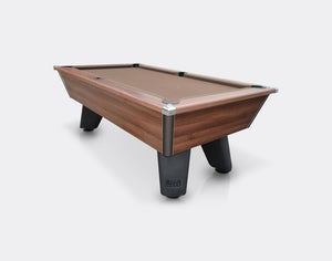 Cry Wolf Slate Bed Pool Table 6FT, Dark Walnut