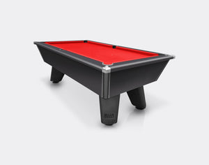 Cry Wolf - Cry Wolf Outdoor Slate Bed Pool Table 7FT, Matt Black - GRANDEUR Table Sports