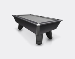 Cry Wolf - Cry Wolf Outdoor Slate Bed Pool Table 7FT, Matt Black - GRANDEUR Table Sports