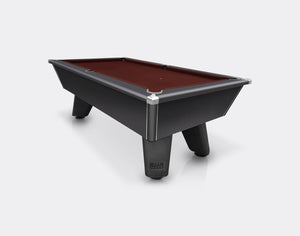 Cry Wolf - Cry Wolf Outdoor Slate Bed Pool Table 7FT, Matt Black - GRANDEUR Table Sports