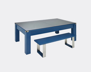 DPT Pool Tables - DPT Pool Tables Avant Garde 2.0 Pool Dining Table 7FT, Midnight Blue - GRANDEUR Table Sports